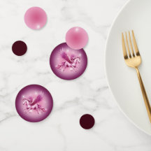 誕生日ピンクペガサスファンタジーデザイン