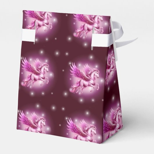 誕生日ピンクペガサスファンタジーデザイン フェイバーボックス (裏面サイド)