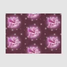 誕生日ピンクペガサスファンタジーデザイン 薄葉紙