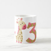 誕生日ピンク・キリン コーヒーマグカップ (中央)