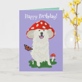 誕生日ピ素晴らしレネエスマウンテンドッグ カード (黄色い花)