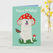 誕生日ピ素晴らしレネエスマウンテンドッグ カード (黄色い花)