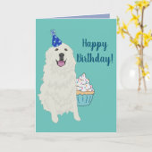 誕生日ピ素晴らしレネエスマウンテンドッグ カード (黄色い花)