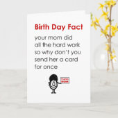 誕生日ファクトおもしろいハッピーバースデー詩 カード (黄色い花)