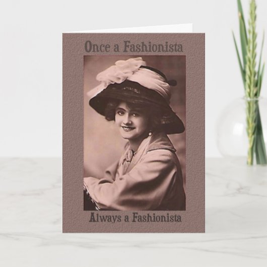 誕生日ファッショニスタカード カード (正面)