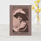 誕生日ファッショニスタカード カード (黄色い花)