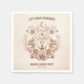 誕生日ファミリー懇親会マジカルシナルパーティー スタンダードカクテルナプキン (正面)