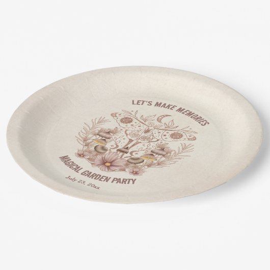 誕生日ファミリー懇親会マジカルシナルパーティー ペーパープレート (アングル)