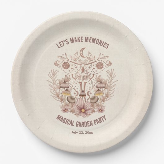 誕生日ファミリー懇親会マジカルシナルパーティー ペーパープレート (正面)