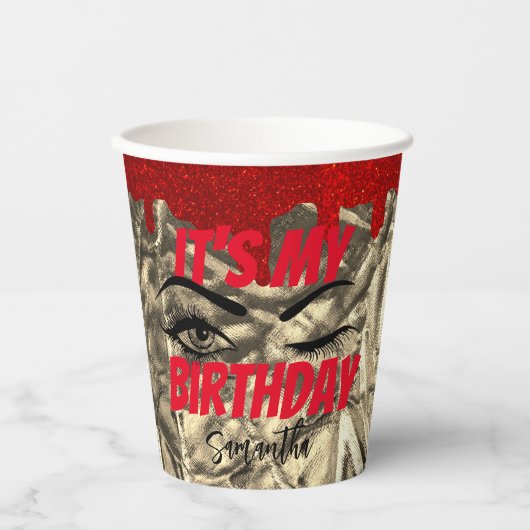 誕生日ファンシーパーティー18日 | 21日 | 40th | 50th 紙コップ (正面)