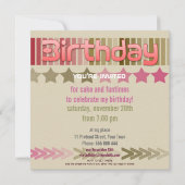 誕生日ファンタイム招待状 招待状 (裏面)