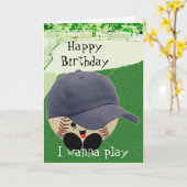 誕生日ファン カード (黄色い花)