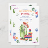 誕生日フィエスタ招待状 招待状 (正面/裏面)