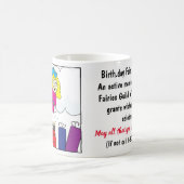 誕生日フェアリーオンクラシックホワイトコーヒーマグ コーヒーマグカップ (中央)