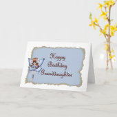 誕生日フェアリーフォー孫娘 カード (黄色い花)