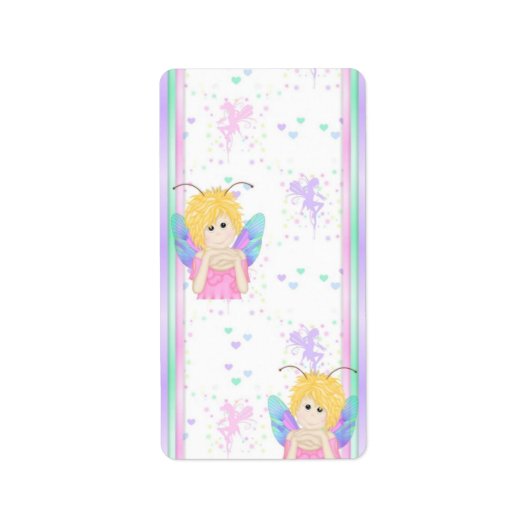 誕生日フェアリーミニチュアキャンディバーラッパー ラベル (正面)