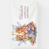 誕生日フェアリー旗 横断幕 (縦)