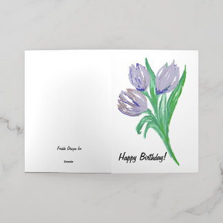 誕生日フォイルカード 箔グリーティングカード