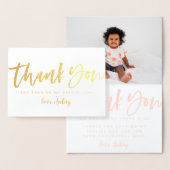 誕生日フォイル実在フォトカードありがとう 箔カード (ディスプレー)