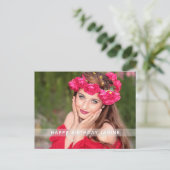 誕生日フォトカスタムポストカード ポストカード (スタンド正面)