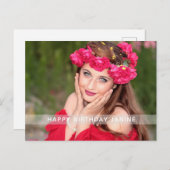 誕生日フォトカスタムポストカード ポストカード (正面/裏面)