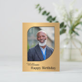 誕生日フォトカスタムポストカード ポストカード (スタンド正面)