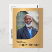 誕生日フォトカスタムポストカード ポストカード (正面/裏面)