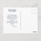 誕生日フォトカスタムポストカード ポストカード (裏面)