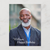 誕生日フォトカスタムポストカード ポストカード (正面)