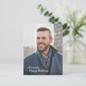 誕生日フォトカスタム ポストカード (スタンド正面)