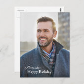 誕生日フォトカスタム ポストカード (正面/裏面)