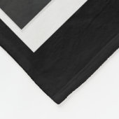 誕生日フォトコラージュテンプレート任意の年齢名ブラック フリースブランケット (角)