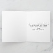 誕生日フォトコラージュテンプレート任意の年齢名白 カード (内部)