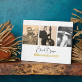 誕生日フォトコラージュモダンオス フォトプラーク (側面)