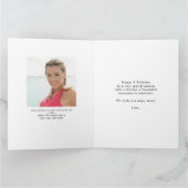 誕生日フォトコラージュ22写真任意の年齢カスタム カード (内部)