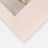 誕生日フォトバラ金ゴールドグリッターピンク フリースブランケット (角)