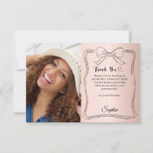 誕生日フォトバラ金ゴールドハンドボー書ド サンキューカード (正面)