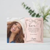 誕生日フォトバラ金ゴールドハンドボー書ド サンキューカード (スタンド正面)