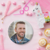 誕生日フォトファミリーのパーソナライズ ペーパープレート (パーティー)