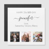 誕生日フォトフ最高のァンズ磁石 (正面/裏面)