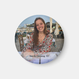 誕生日フォトマグネットとテキスト マグネット