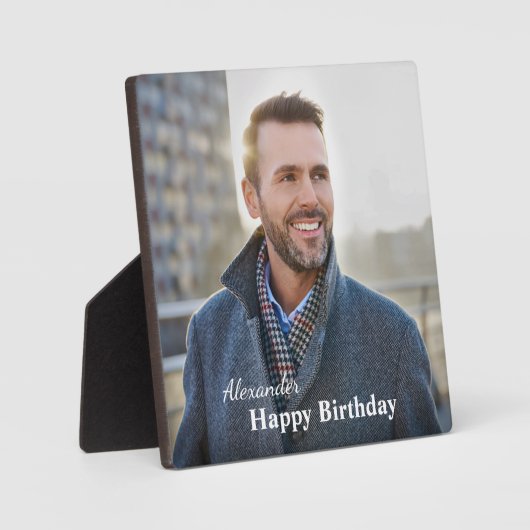 誕生日フォト写真カスタム フォトプラーク (正面)