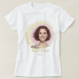 誕生日フォトTシャツ オーダーメイド 誕生日プレゼント Tシャツ