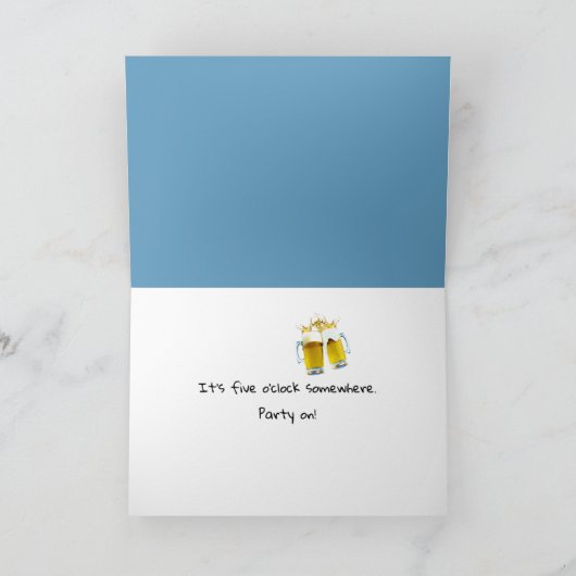 誕生日フォレスト格言オン5時 カード (内部)