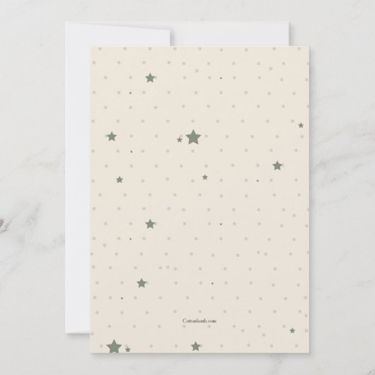 誕生日フクロウ 招待状 (裏面)