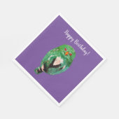 誕生日フクロールアートペーパーナプキン スタンダードランチョンナプキン (角)