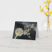 "誕生日フライ"タンデリオン誕生日カード カード (黄色い花)