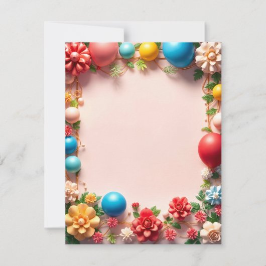 誕生日フラットカード (正面)