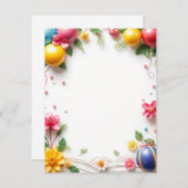 誕生日フラットカード (正面/裏面)