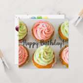 誕生日フラットグリーティングカード カード (正面/裏面インサイチュ)